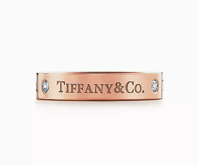 TIFFANY & CO. バンドリング ダイヤモンド 18Kローズゴールド 4MM